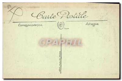 Auxerre — Katedra św. Germain widziana z mostu Paul-Bert — LL, nr 85 — Rewers