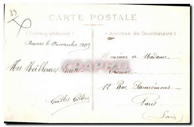 Auxerre — Katedra św. Etienne — wydawca KD, nr 6 — Rewers