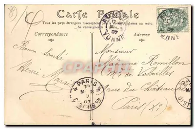 Auxerre — O Asilo Departamental — Toulou Phot — Verso