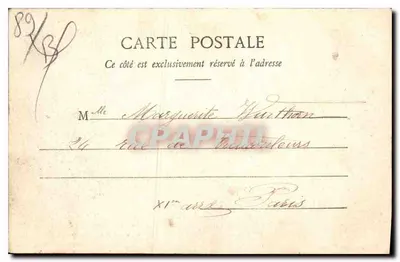 Auxerre - Zbiornik wodny Batardeau - Linia Laroche do Nevers — Cliché L. Fourquaux, N° 112, wydawca Toulot, Auxerre — Rewers