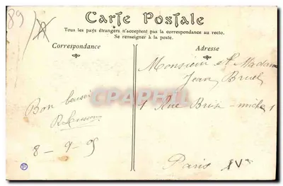 Auxerre — Ogólny widok, z Pont de Gien — TOULOT, wydawca — Auxerre ND Phot — Rewers