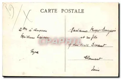 Auxerre — Vista geral tirada da Torre de São Pedro — Miral — Verso