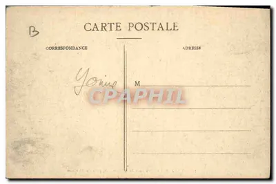 Auxerre - Vista do Ponte da Tournelle, tirada das Ocreries — B. Vauvesson editor, n°33 — Verso