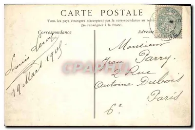 Auxerre — A Estátua de Paul Bert — Camateau 3 — Verso