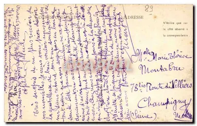 Auxerre - Monumento aos Mortos pela Pátria - LL. - 116 — Verso