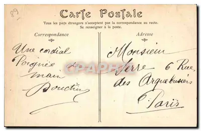 Auxerre — A Catedral, lado norte — Bonnere — 71 — Verso