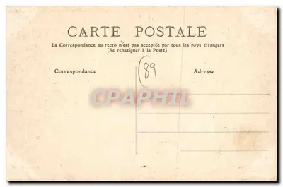Auxerre — Saint Germain e o Hospital — Toulot, editor — Verso