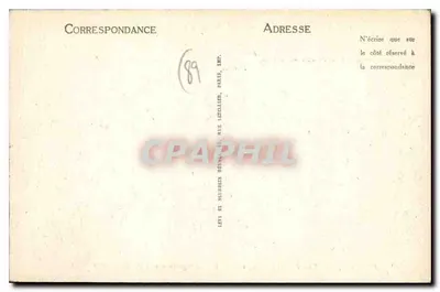 Auxerre — Panoramiczny widok z Katedry na zachód — ND — Rewers