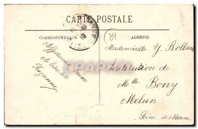Auxerre — Ogólny widok z katedry. Lycée. — LL. — Rewers