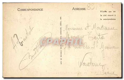 Auxerre — A Ponte e a Catedral — ND — Verso