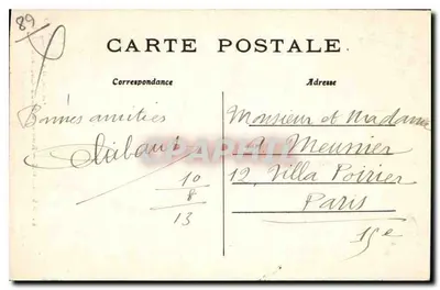 Avallon — Rue des Deux-Cousins — Pothain, editor Avallon — Verso