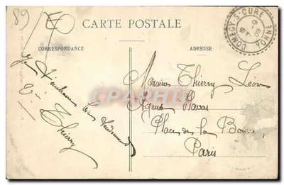 Avallon — Promenade des Capucins — widok wykonany pod drzewami — Pothain, wyd. Avallon — Rewers