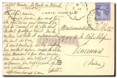 Trasa dwóch Kuzynów w Avallon — Zamek na skałach — Wydawca Avallonnais-Morvan, n°42 — Rewers