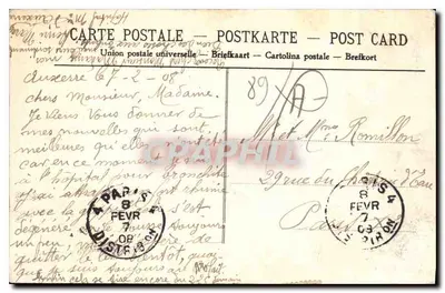 Avallon — Estrada de Méluzien-sous-Roche — Coll. L. D. — Verso