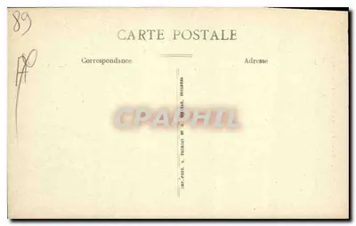 Ayvallon — Rue des Deux-Cousins — widok zamek na skałach — A.S. nr 21 — Rewers