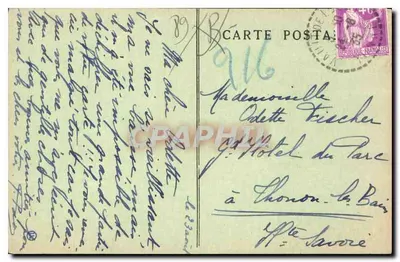 Avallon — Wieża zegarowa — Wyd. Michaud, Avallon — Rewers