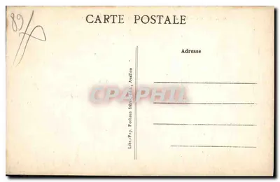 Avallon — Widok z ulicy Bel-Air na Cousin-Laroche — Libr.-P.-P. Pohann frères, Avallon — Rewers