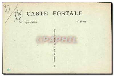 Villeneuve-sur-Yonne — Brama Sens — Strona zewnętrzna — Kolekcja D. Sens — Rewers