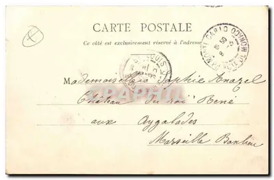 Monte-Carlo — O Casino — editor G. P. n° 10 — Verso