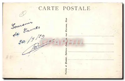 Cannes — Wejście do portu i Wyspy Lérins — RM — 26885 — Rewers