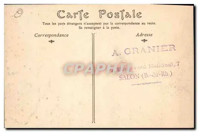 Antibes — Uitzicht genomen vanaf de punt van l'Étete — uitgever niet geïdentificeerd, serie-nummer 352 — Achterkant
