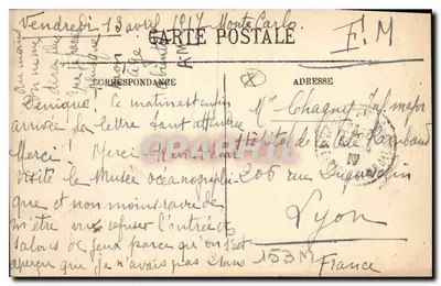 Monte-Carlo — O Casino — LL. — Selecta, n°41 — Verso
