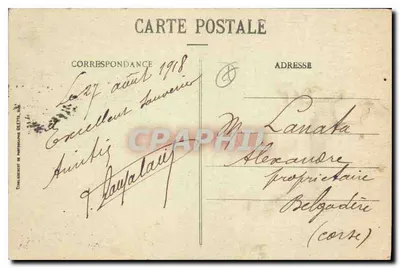 Monte-Carlo - Kasyno i ogrody — Wydawca: C. Gallet, n° 719 — Rewers