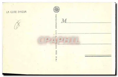La Turbie (A.M.) — Vista Geral sobre Mônaco e Monte-Carlo — A.D.I.A. (A.M.) — Verso