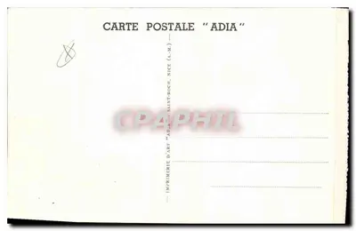 Menton — Publiczny ogród — Drukarnia ADIA, Nice — Rewers