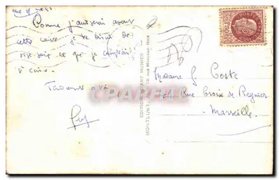 Nice - Hotel Ruhl — widok budynku z samochodami i drzewami — wydawnictwo Munier, nr 302 — Rewers