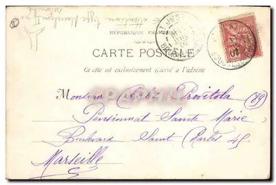Cannes — Wyspa Świętego Honorata — widok z zamku — Phot Lacour Marseille, n°327 — Rewers