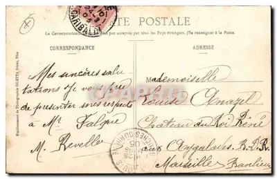 NICE - Nowe Ogrody - Kasyno między palmami — Wydawnictwo Gilletta, fot., Nice, nr 45 — Rewers