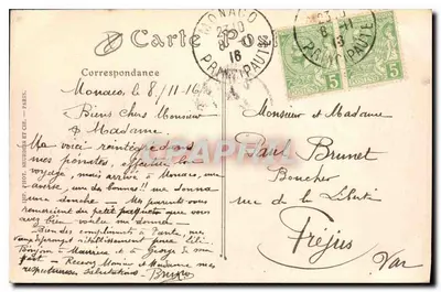 Principado de Mônaco — Visão Geral — ND. Fot. n°1227 — Verso