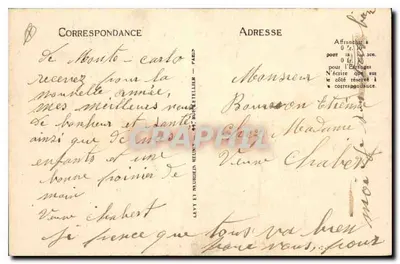 Monte-Carlo — Pałac Książęcy — Pałac Książęcy — Sinet et Cie — Monaco — LL — nr 243 — Rewers