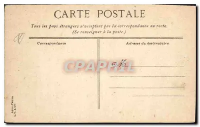 Golfe Juan - Port — vue du port avec plusieurs voiliers, éditeur L.V. & Cie, n°7 — Verso