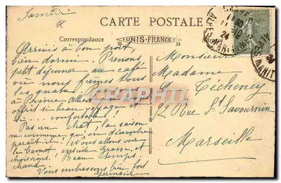 CANNES — La Croisette — Wydawca R. P. Gély, nr 130 — Rewers