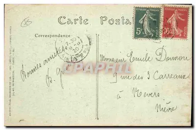 Saint-Jeanet (Alpes-Maritimes) — Widok z drogi La Gaude — wydawca Anciens Père Seurier et Cie, nr 347 — Rewers