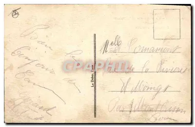 Cannes — Promenada Croisette — Wydawca Le Deléry, Paryż — Rewers