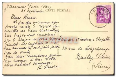 Toulon, Ste-Marguerite — Vista sobre as Calanques — editor Alain, n° 360 — Verso