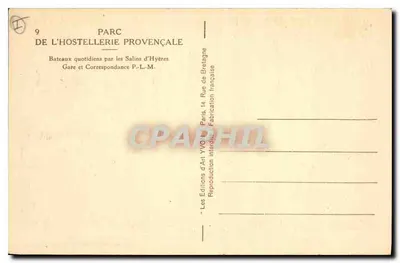 Wyspa Port-Cros (Var) — 'La Fée de Port-Cros' Henry Eordeaux — Rewers