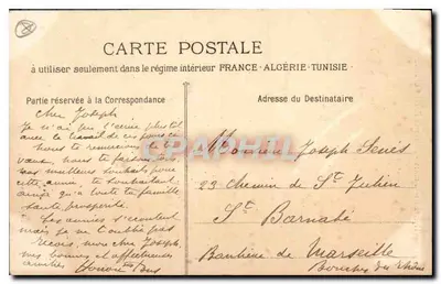 Hyères-les-Palmiers — Ruínas do Antigo Castelo — editor não visível, n° 2332 — Verso