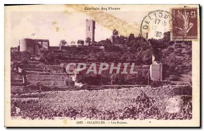 Ollioules — As Ruínas — Capital das Flores — editor A. Pouloulan