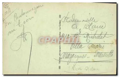 Ollioules — As Ruínas — Capital das Flores — editor A. Pouloulan — Verso
