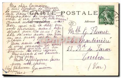 Saint-Raphaël — Rochy Mnichów i Góra Maures — E. Hurondelle, Paryż — Rewers
