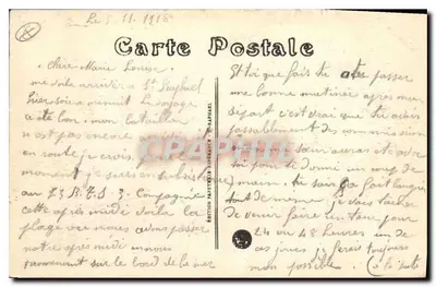 Boulogne-sur-Mer — A Praia — Edição M. P. Raphael — Verso