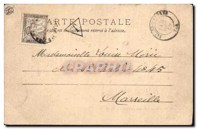 Toulon — As Cariatides de Puget — Cliché Giraud n°108 — Verso