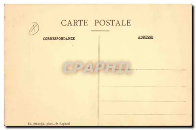 Saint-Raphaël (Var) — Plaża Fournas i Lew Tery - W tle, Maury — Wyd. Stehelin, Saint-Raphaël — Rewers