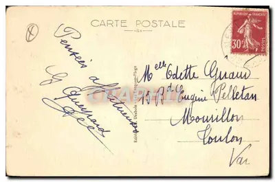 Les Lecques-Plage — La Capelude — Edição Debaille — Verso