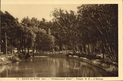 NANS-les-PINS (Var) — Hotel Châteauneuf — Telefone N°6 — A Eclusa — Tardy