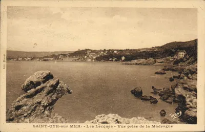 Saint-Cyr-sur-Mer — Les Lécques — Vista tirada da Madrague — Édit. Brunet